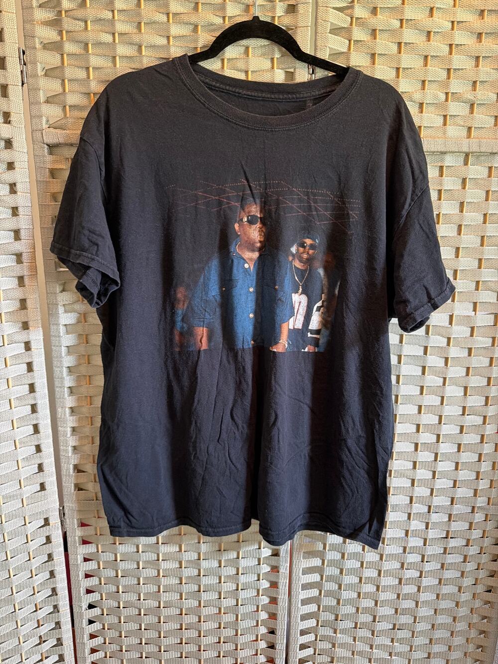 Notorious B.I.G. Graphic T-Shirt Men's Black XL Crew Neck Short Sleeves